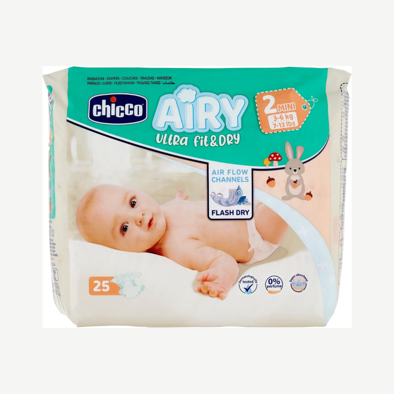 Pañales Chicco 1ra-2da Etapa - 25 unidades