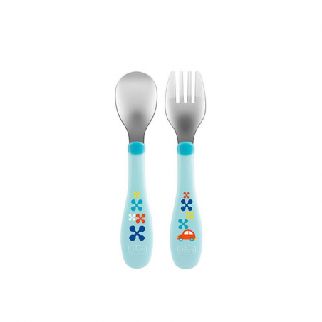 Set Cubiertos para Niños - Metal Cutlery 18m+ 2pcs