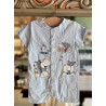 Body Azul Estampado - para Bebés 1pcs
