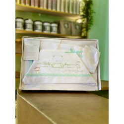 Juego de Cuna para Bebés - Verde 3 pcs