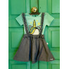 Conjunto Blusa Verde + Saya - para Niñas 2pcs