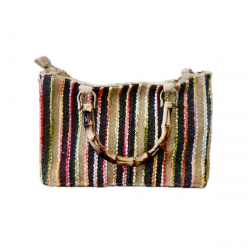 Bolso de Mano - Rayas + Estampado