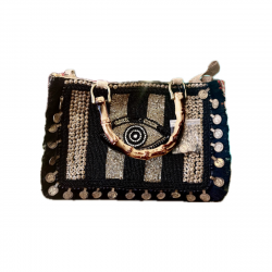 Bolso de Mano - Rayas + Estampado