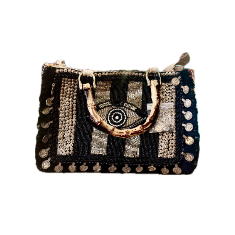 Bolso de Mano - Rayas + Estampado