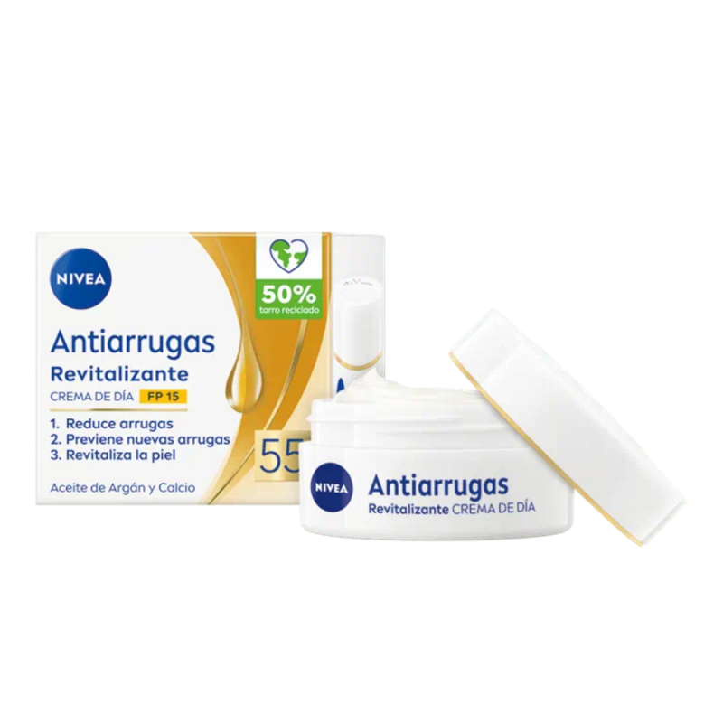 Crema de Día Anti-Arrugas 55+ 30SPF - Revitalizante 50 ml
