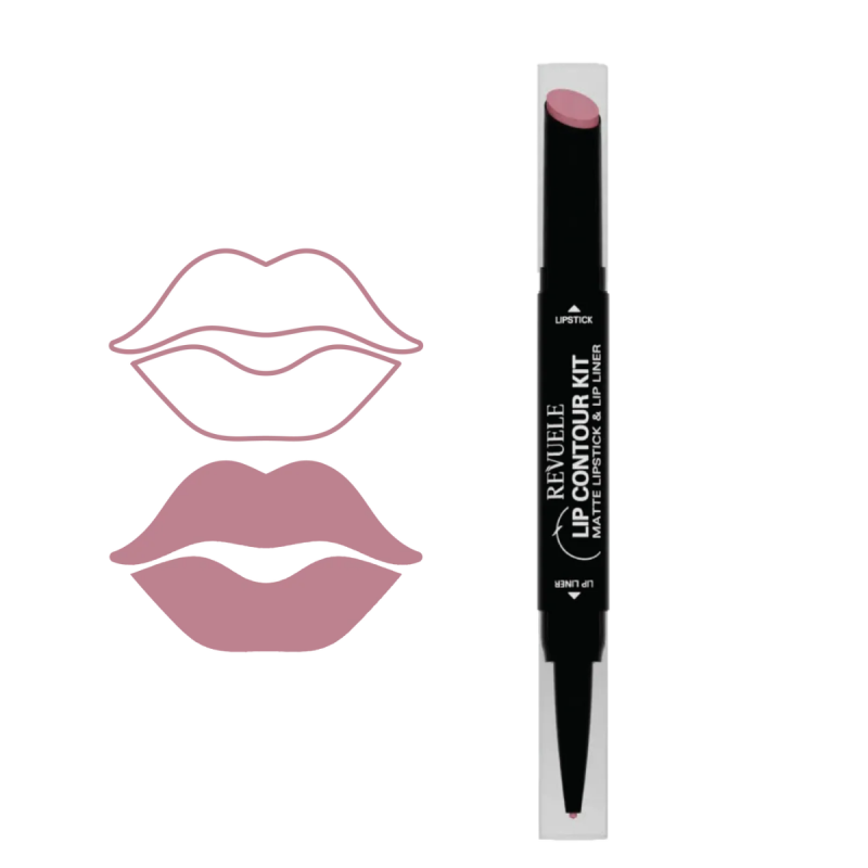 Labial Mate & Perfilador 2n1 - Lip Contour Kit 2 g