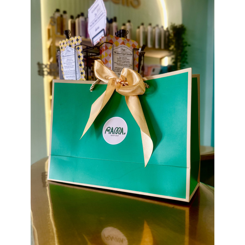 Bolsa de Regalo - Verde & Lazo Dorado