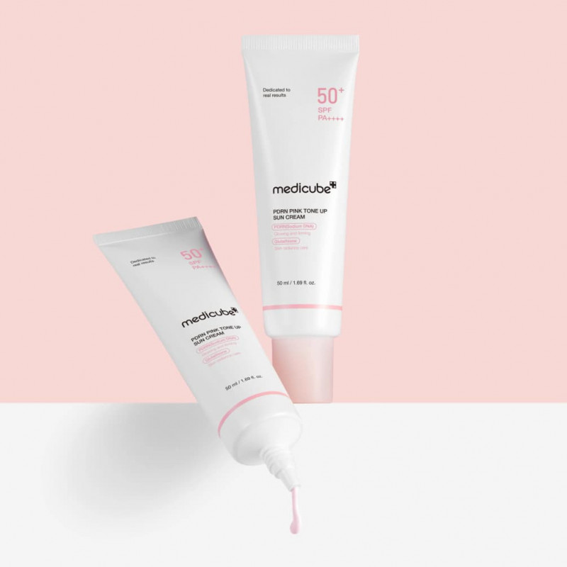Crema solar PDRN Pink Tone Up Medicube 50 ml