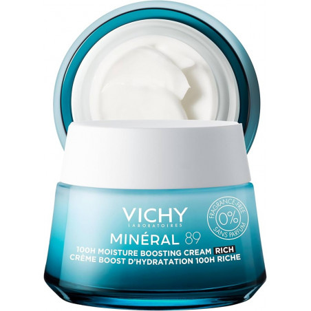 Crema Hidratante  Intensiva 100H Textura Rica Mineral 89 - 50 ml