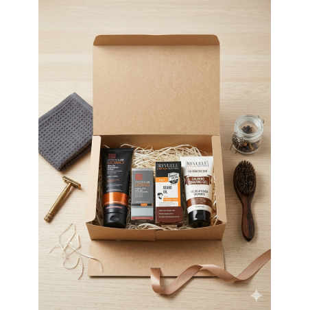 Caja de Regalo para el Cuidado Masculino Revuele + Dermolab - 4 pcs