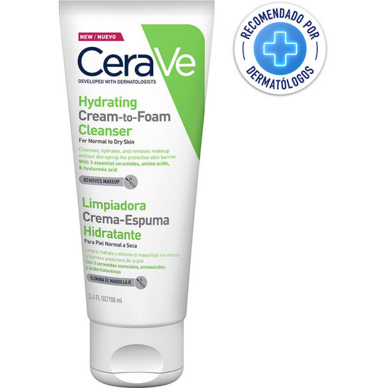 Limpiador Hidratante Crema a Espuma  - CERAVE 100ml