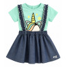 Conjunto Blusa Verde + Saya - para Niñas 2pcs