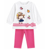 Conjunto Enguatada + Pantalón Rosa- para Niñas 2pcs