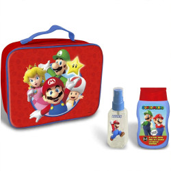 Set de Baño Infantil Super Mario Bros - Neceser + Gel de Baño Champú + Fragancia Corporal