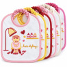 Pack de Baberos Rosa - para Bebés 6pcs