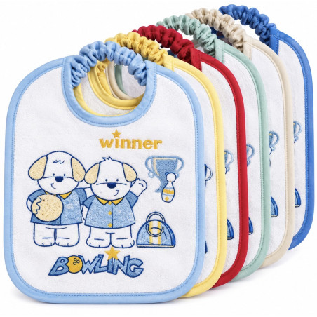 Pack de Baberos Azul - para Bebés 6pcs