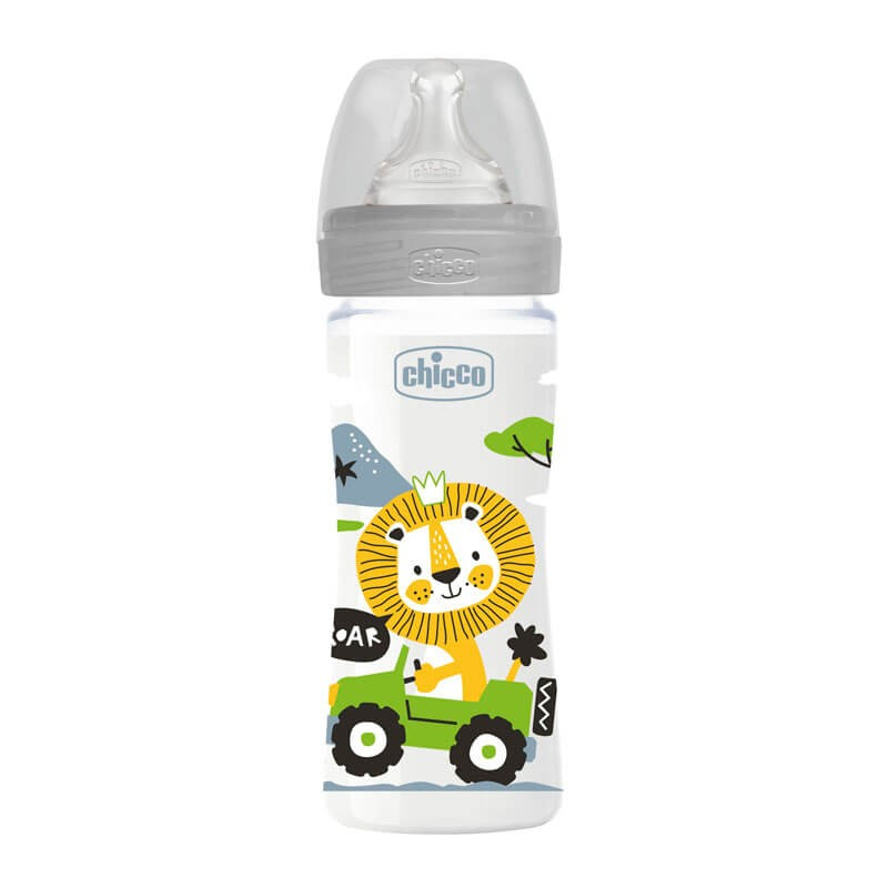 WB - Biberón Plástico Gris 2m+ 250ml WB - Biberón Plástico Gris 2m+ 250ml