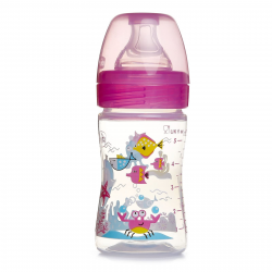 WB - Biberón Plástico Rosa 0m+ 150ml