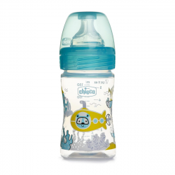 WB - Biberón Plástico Azul 0m+ 150ml
