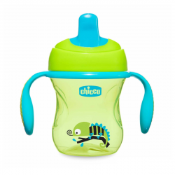 Taza Entrenamiento Verde 6m+ 200 ml