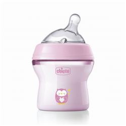 NF - Biberón Cristal Rosa 0m+ 150ml