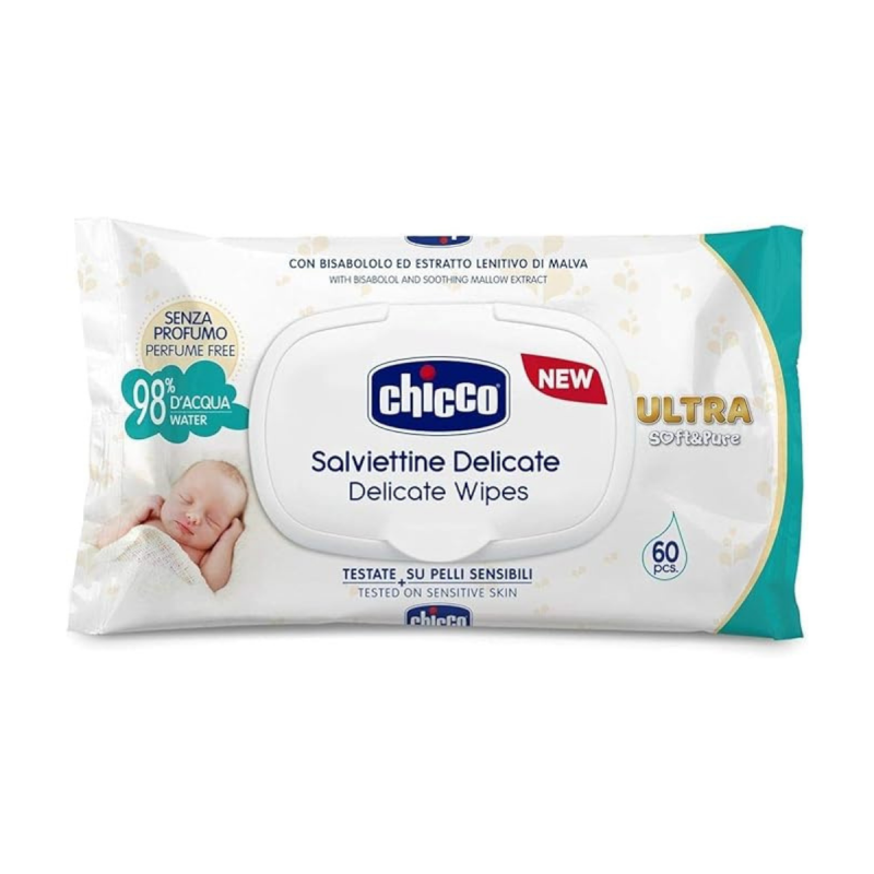 Toallitas Húmedas para Bebés 60 pcs Toallitas Húmedas para Bebés 60 pcs